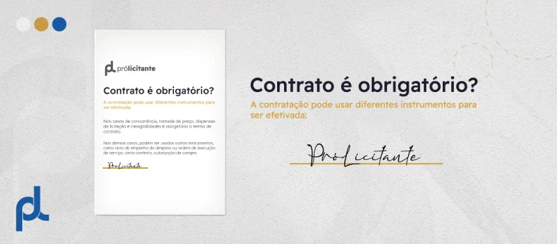 Contrato é obrigatório?