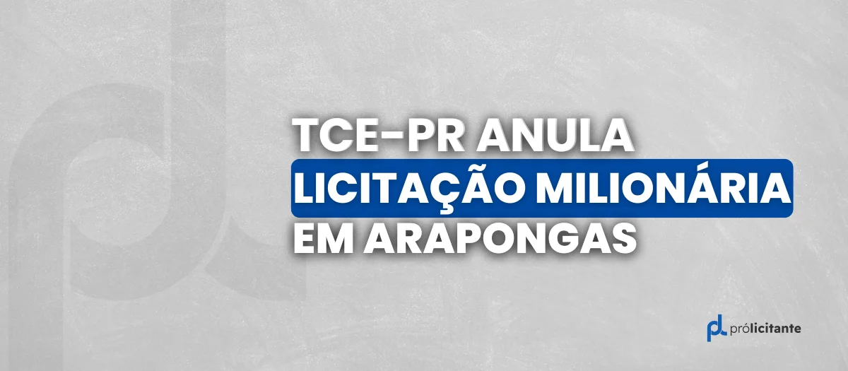 TCE-PR anula licitação milionária em Arapongas
