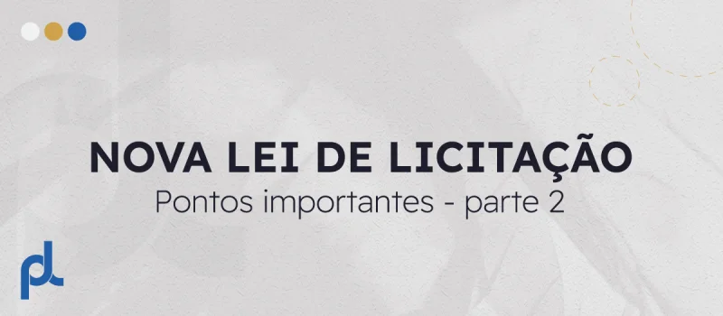 Nova lei de licitação